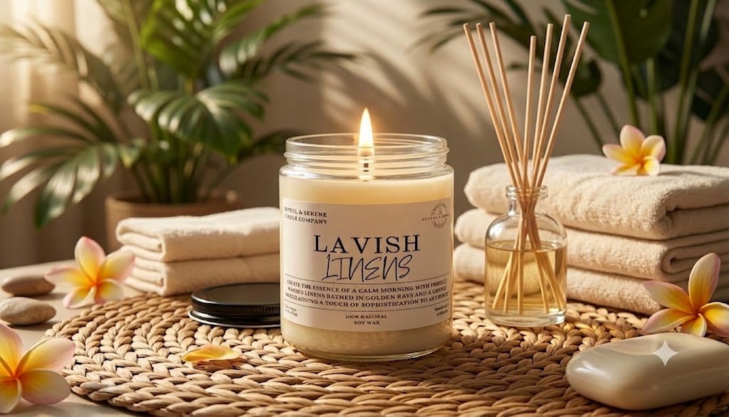 Lavish Linens Candle